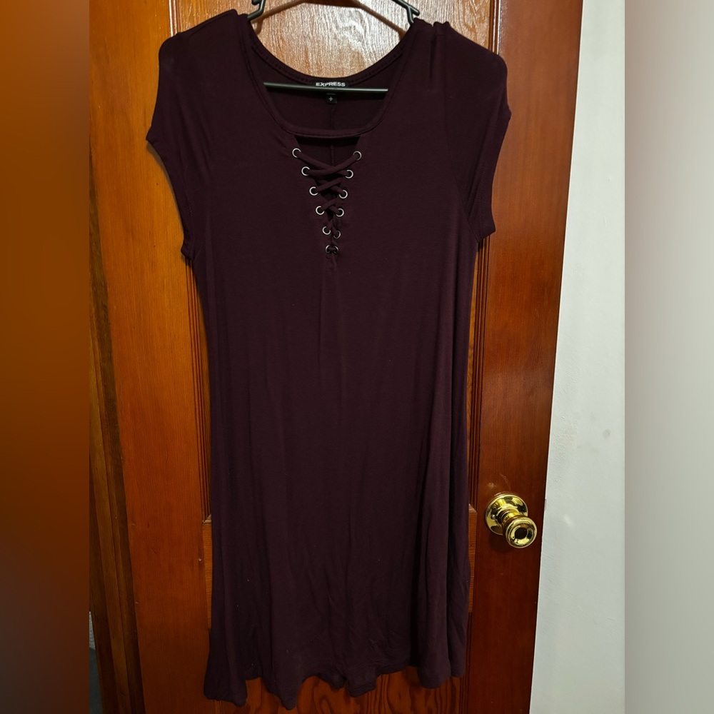Express Maroon/Burgundy Dress - S